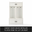 Crosley Furniture Fremont Wood Hall Tree in Distressed White (Set of 3)