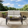Crosley Furniture Kaplan 2Pc Fabric Sofa Set in Oil Rubbed Bronze and Oatmeal