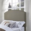 Crosley Furniture Cassie Fabric Upholstered Full/Queen Headboard in Shadow Gray