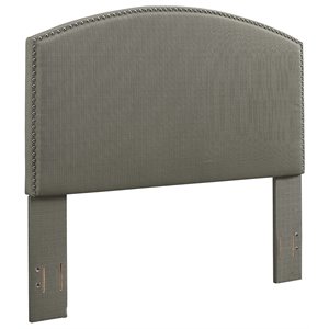 Crosley Furniture Cassie Fabric Upholstered Full/Queen Headboard in Shadow Gray
