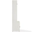 Crosley Furniture Fremont Wood Hall Tree in Distressed White/Black