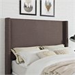Crosley Furniture Casey Linen Fabric Upholstered Full/Queen Headboard in Bourbon