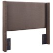 Crosley Furniture Casey Linen Fabric Upholstered Full/Queen Headboard in Bourbon