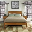 Crosley Landon 2 Piece Mid Century Modern Bedroom Set in Acorn