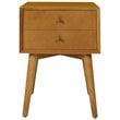 Crosley Landon 2 Piece Mid Century Modern Bedroom Set in Acorn