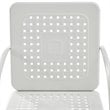 Crosley Furniture Bates Metal Patio Chair in White (Set of 2)
