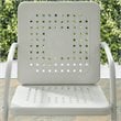 Crosley Furniture Bates Metal Patio Chair in White (Set of 2)