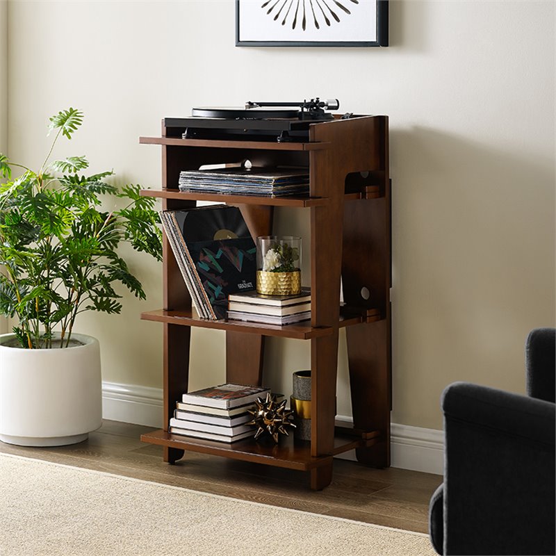 Crosley Furniture Soho Turntable Stand in Mahogany CF1112MA