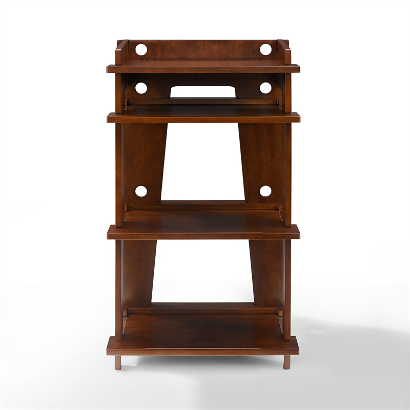 Crosley Furniture Furniture Soho Wood/Birch Veneer Turntable Stand in Mahogany