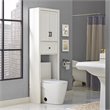 Crosley Furniture Tara Wood Classic Spacesaver in Vintage White/Black