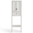 Crosley Furniture Tara Wood Classic Spacesaver in Vintage White/Black