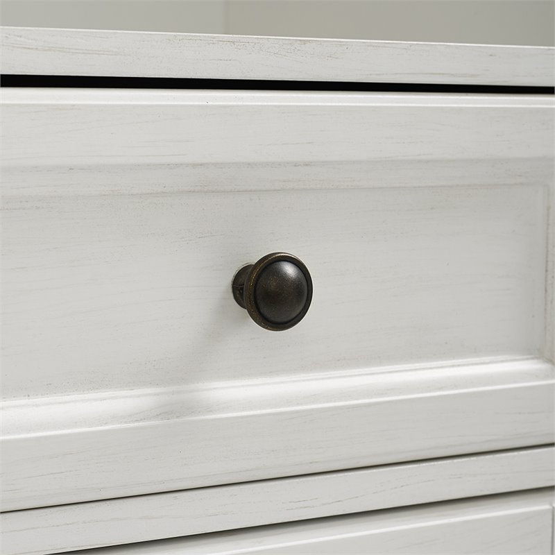 Crosley Furniture Tara Wood Classic Spacesaver in Vintage White/Black
