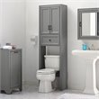 Crosley Furniture Tara Wood Classic Spacesaver in Vintage Gray/Black
