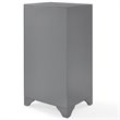 Crosley Tara Laundry Hamper in Vintage Gray - Engineered Wood
