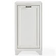 Crosley Furniture Tara Wood Laundry Hamper in Vintage White/Black