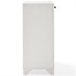 Crosley Furniture Tara Wood Laundry Hamper in Vintage White/Black
