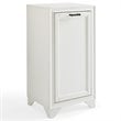 Crosley Furniture Tara Wood Laundry Hamper in Vintage White/Black