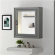 Crosley Tara Mirror Medicine Cabinet in Vintage Gray