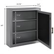 Crosley Tara Mirror Medicine Cabinet in Vintage Gray