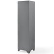 Crosley Furniture Tara Wood Classic Linen Cabinet in Vintage Gray