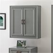 Crosley Furniture Tara Wood Medicine Cabinet in Vintage in Gray