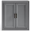Crosley Furniture Tara Wood Medicine Cabinet in Vintage in Gray
