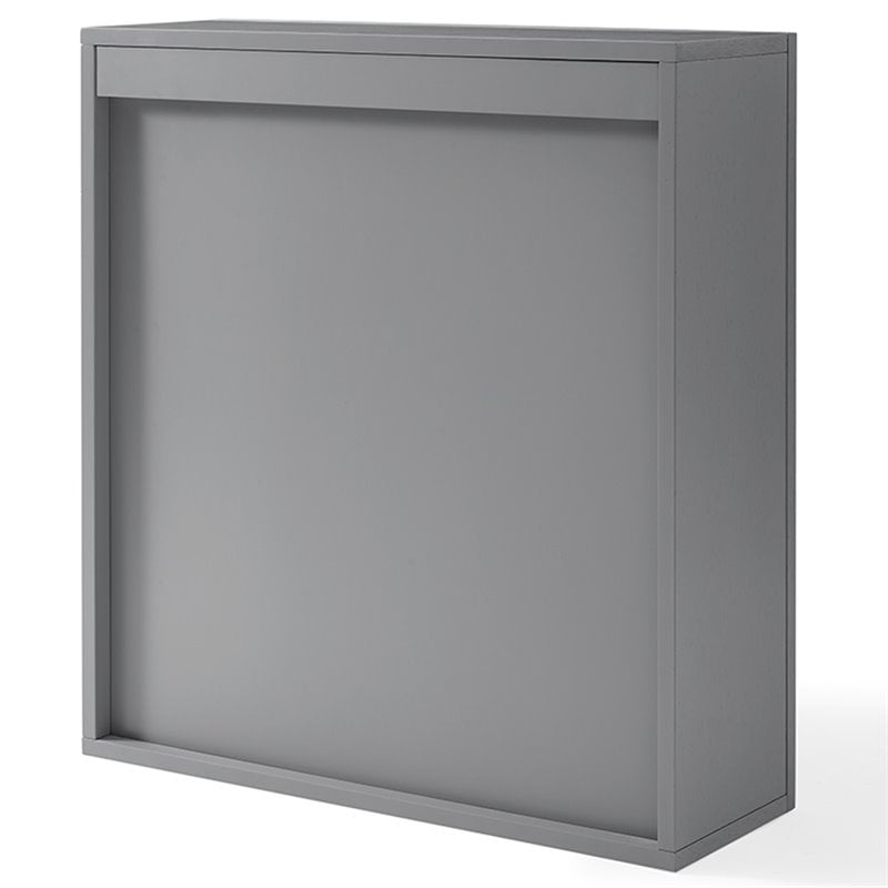 Crosley Furniture Tara Wood Medicine Cabinet in Vintage in Gray