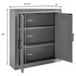 Crosley Furniture Tara Wood Medicine Cabinet in Vintage in Gray