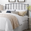 Crosley Furniture Whitney King Metal Spindle Headboard in Black