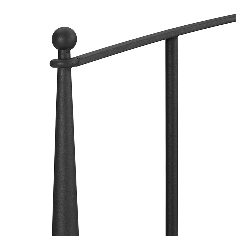 Crosley Furniture Whitney King Metal Spindle Headboard in Black