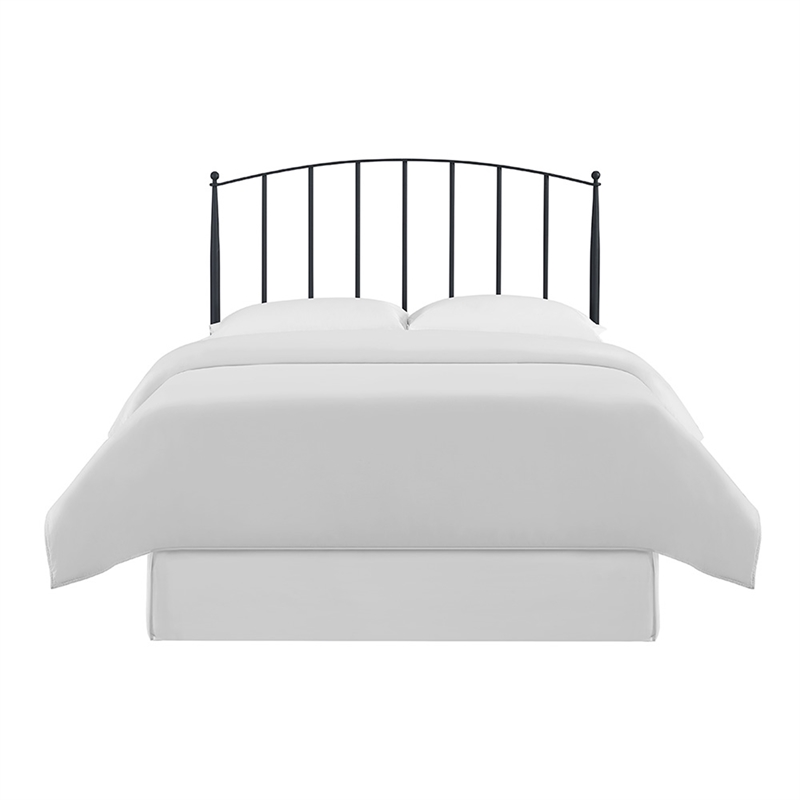 Crosley Furniture Whitney King Metal Spindle Headboard in Black
