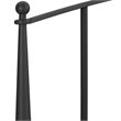 Crosley Furniture Whitney King Metal Spindle Headboard in Black