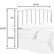 Crosley Furniture Whitney King Metal Spindle Headboard in Black