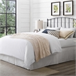 Crosley Furniture Whitney King Metal Spindle Headboard in Black