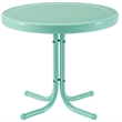 Crosley Furniture Griffith 3 Piece Metal Patio Conversation Set in Aqua