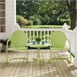 Crosley Furniture Griffith 3Pc Metal Patio Conversation Set in Key Lime Green