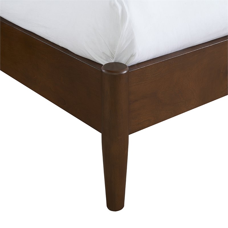 Crosley Furniture Landon Wood King Panel Platform Bed in Mahogany