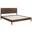 Crosley Furniture Landon Wood King Panel Platform Bed in Mahogany