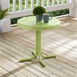 Crosley Furniture Retro Metal Patio End Table in Key Lime Gloss