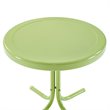Crosley Furniture Retro Metal Patio End Table in Key Lime Gloss