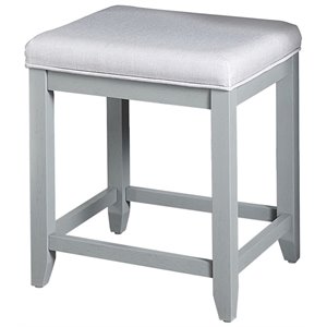 crosley vista linen vanity stool