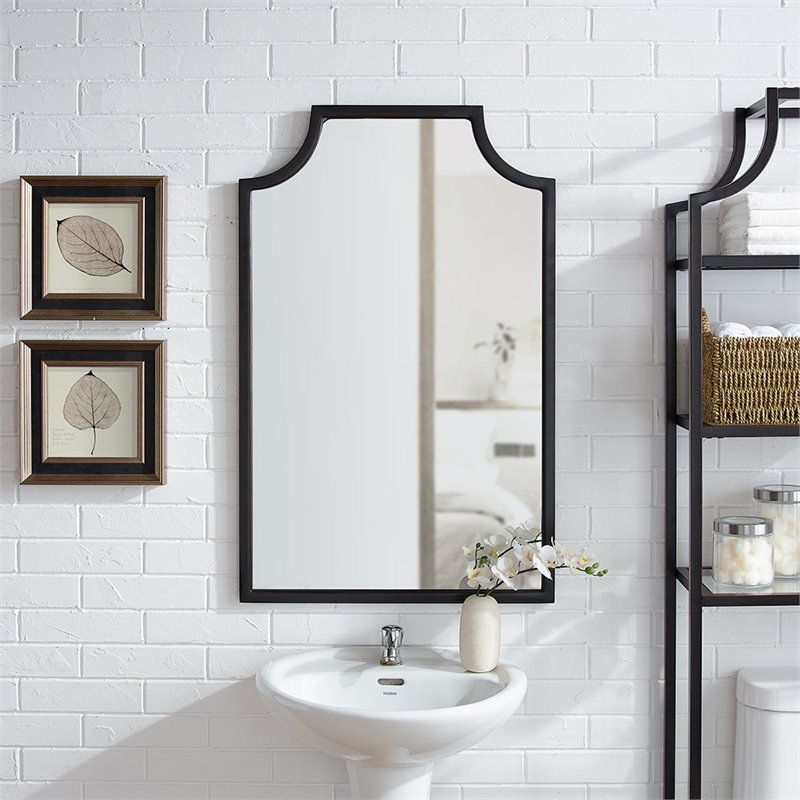 Crosley Aimee Decorative Bathroom Mirror in Oil Rubbed Bronze |  BushFurnitureCollection.com