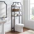 Crosley Furniture Aimee 3 Shelf Metal/Glass Spacesaver in Oil Rubbed Bronze