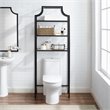 Crosley Furniture Aimee 3 Shelf Metal/Glass Spacesaver in Oil Rubbed Bronze