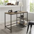 Crosley Brooke Industrial Writing Desk in Washed Oak and Antique Bronze
