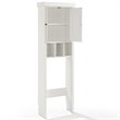 Crosley Furniture Seaside 2 Door Wood Spacesaver in Distressed White