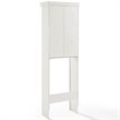 Crosley Furniture Seaside 2 Door Wood Spacesaver in Distressed White
