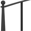 Crosley Furniture Whitney Queen Metal Spindle Headboard/Footboard Set in Black