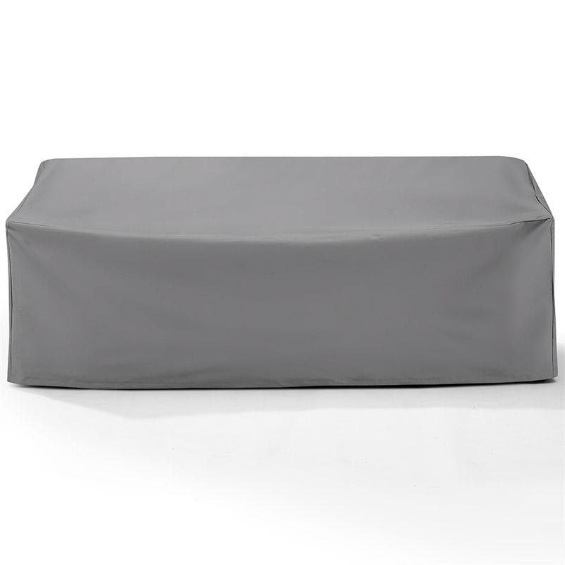 Crosley Furniture Outdoor Polyester Fabric Sofa Cover in Gray