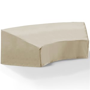 Crosley Furniture Catalina Patio Fabric Sectional Cover in Tan